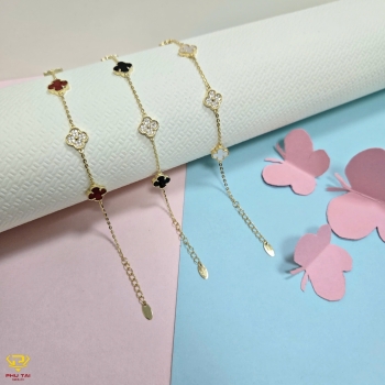 Lắc tay vàng tây cỏ 4 lá (mã LT 139)